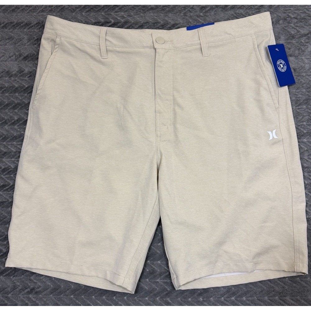 Hurley Hybrid Walk Shorts Men's 38 Heather Gay 9.5 Inseam Quick Dry Stretch New